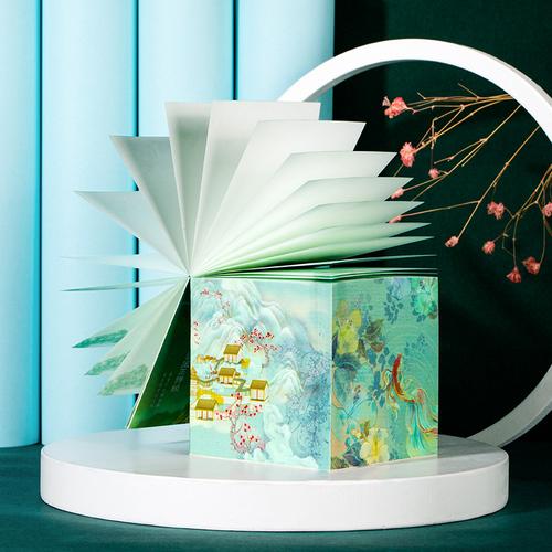 得力21707頤和園便簽本文創(chuàng)創(chuàng)意產品留言紙記事貼文藝范磚禮物品